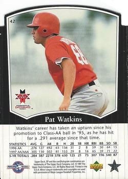 1998 SP Top Prospects - President's Edition #42 Pat Watkins Back
