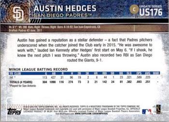 2015 Topps Update #US176 Austin Hedges Back