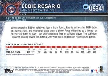 2015 Topps Update #US341 Eddie Rosario Back