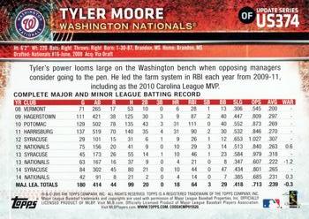 2015 Topps Update #US374 Tyler Moore Back