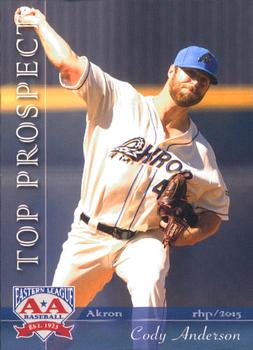 2015 Grandstand Eastern League Top Prospects #NNO Cody Anderson Front