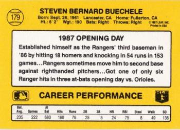 1987 Donruss Opening Day #179 Steve Buechele Back