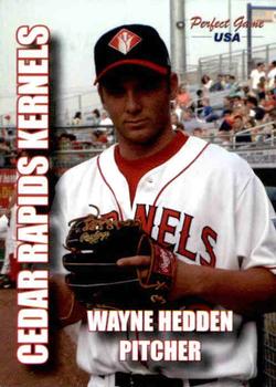 2004 Perfect Game Cedar Rapids Kernels #2 Wayne Hedden Front