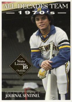2000 Milwaukee Journal Sentinel Brewers All Decades Team 1970s #NNO Sixto Lezcano Front