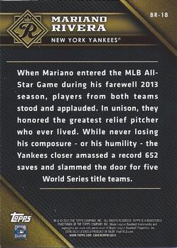 2015 Topps - Baseball Royalty #BR-18 Mariano Rivera Back