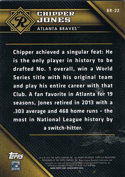 2015 Topps - Baseball Royalty #BR-22 Chipper Jones Back