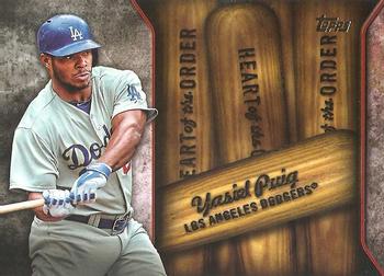 2015 Topps - Heart of the Order #HOR-6 Yasiel Puig Front