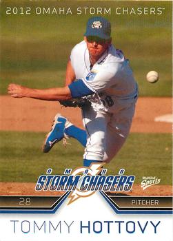 2012 MultiAd Omaha Storm Chasers #13 Tommy Hottovy Front