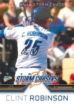 2012 MultiAd Omaha Storm Chasers #21 Clint Robinson Front