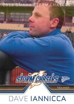 2012 MultiAd Omaha Storm Chasers #31 Dave Iannicca Front