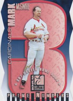 1998 Donruss Elite - Prime Numbers Die Cuts #3a Mark McGwire Front
