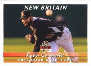 2015 Grandstand New Britain Rock Cats #NNO Ryan Carpenter Front