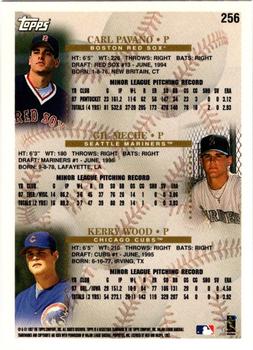 1998 Topps - Minted in Cooperstown #256 Kerry Wood / Carl Pavano / Gil Meche Back