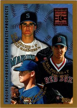 1998 Topps - Minted in Cooperstown #256 Kerry Wood / Carl Pavano / Gil Meche Front
