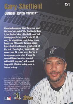 1998 Topps - Minted in Cooperstown #279 Gary Sheffield Back