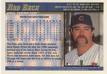 1998 Topps - Minted in Cooperstown #437 Rod Beck Back
