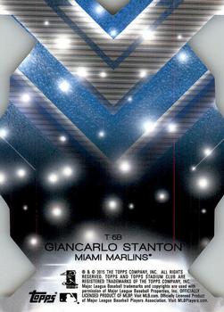2015 Stadium Club - Triumvirates Luminous #T-5B Giancarlo Stanton Back