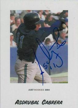 2004 Just Rookies - Autographs #16 Asdrubal Cabrera Front