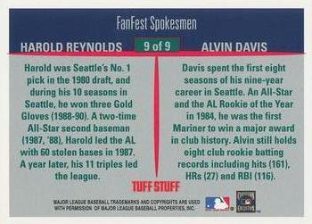2001 All-Star FanFest #9 Alvin Davis / Harold Reynolds Back