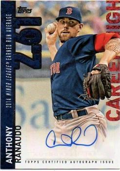 2015 Topps - Career High Autographs (Series Two) #CHA-AR Anthony Ranaudo Front