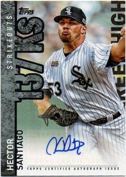 2015 Topps - Career High Autographs (Series Two) #CHA-HS Hector Santiago Front