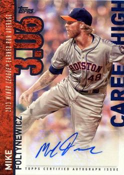 2015 Topps - Career High Autographs (Series Two) #CHA-MFO Mike Foltynewicz Front