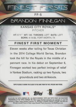 2015 Finest - Firsts #FF-5 Brandon Finnegan Back