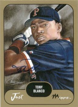 2002 Just Prospects - Autographs Gold #5 Tony Blanco Front