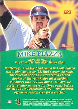 1999 Bowman - Early Risers #ER1 Mike Piazza  Back