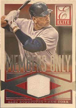 2015 Panini Elite - Members Only Materials #2 Alex Rodriguez Front