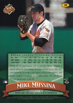 1998 Finest #70 Mike Mussina Back