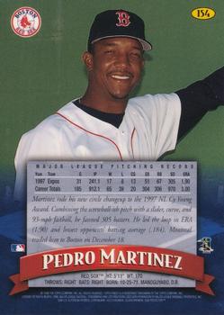 1998 Finest #154 Pedro Martinez Back