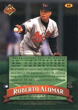1998 Finest #60 Roberto Alomar Back