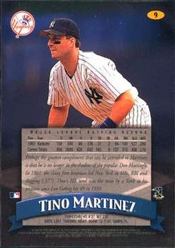 1998 Finest #9 Tino Martinez Back