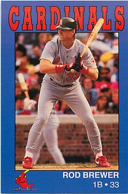 1993 St. Louis Cardinals Police #NNO Rod Brewer Front