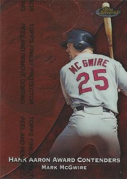 1999 Finest - Aaron Award Contenders #HA9 Mark McGwire  Front