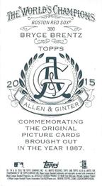 2015 Topps Allen & Ginter - Mini A & G Back #300 Bryce Brentz Back