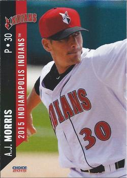 2015 Choice Indianapolis Indians #17 A.J. Morris Front