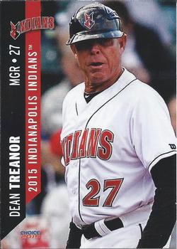 2015 Choice Indianapolis Indians #28 Dean Treanor Front