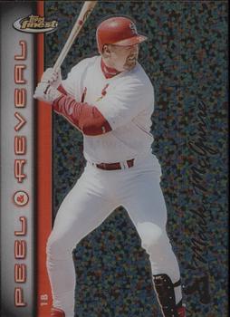 1999 Finest - Peel and Reveal Sparkle #PR2 Mark McGwire  Front