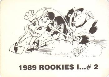 1989 Rookies I... (unlicensed) #2 Dwight Smith Back