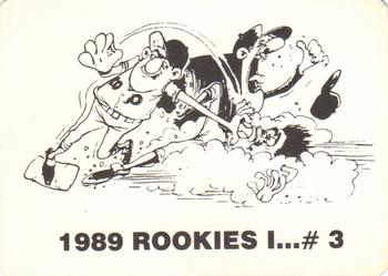 1989 Rookies I... (unlicensed) #3 Kevin Elster Back