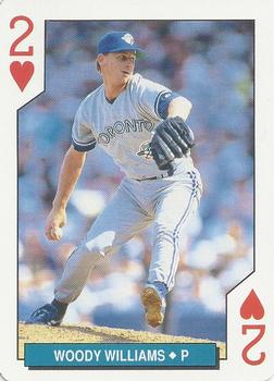 1994 Bicycle Toronto Blue Jays Playing Cards #2♥ Woody Williams Front