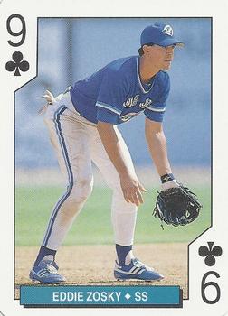 1994 Bicycle Toronto Blue Jays Playing Cards #9♣ Eddie Zosky Front