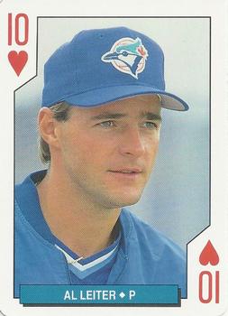 1994 Bicycle Toronto Blue Jays Playing Cards #10♥ Al Leiter Front