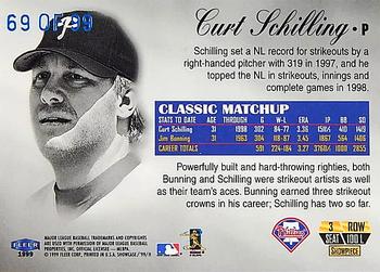 1999 Flair Showcase - Legacy Collection Row 3 (Power) #100L Curt Schilling  Back