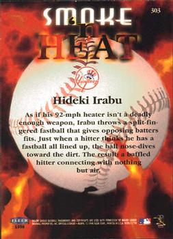 1998 Fleer Tradition #303 Hideki Irabu Back