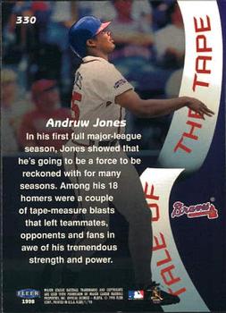 1998 Fleer Tradition #330 Andruw Jones Back