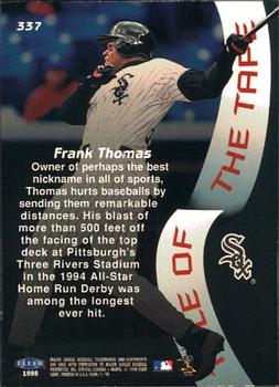 1998 Fleer Tradition #337 Frank Thomas Back