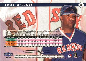 1998 Fleer Tradition #99 Troy O'Leary Back